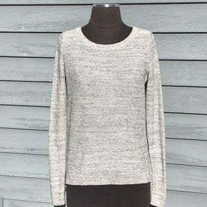 Ann Taylor Loft Gray Crew Neck Sweater Small